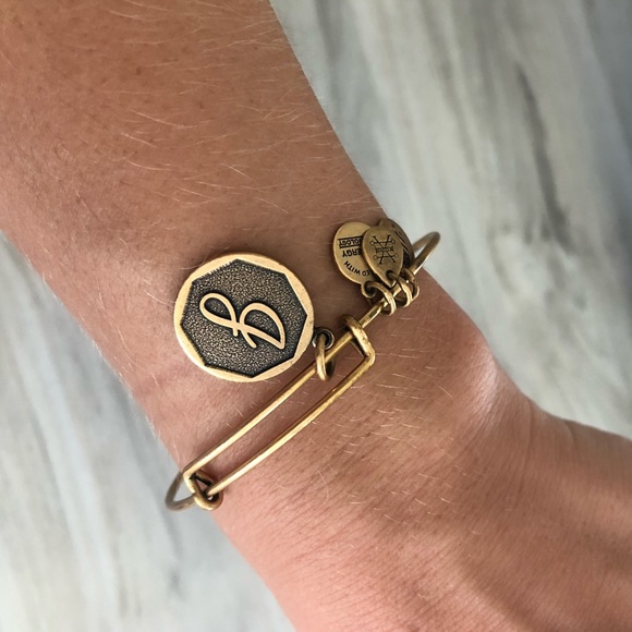 Alex and Ani initial J bracelet - Picture 2 of 2